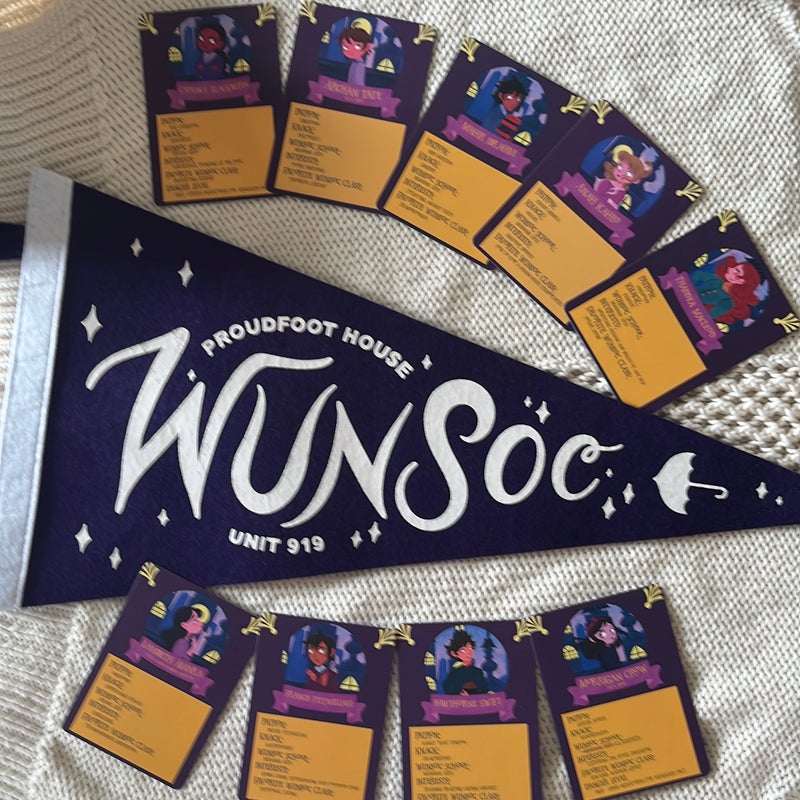 Wundersmith school pendent and character cards