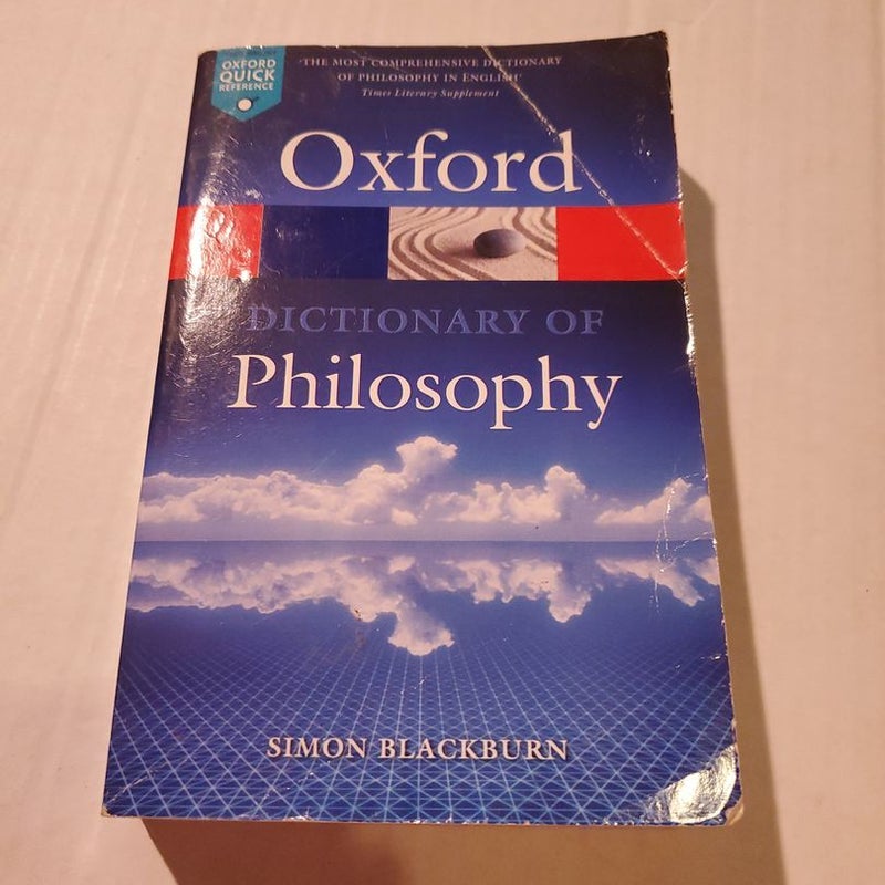 The Oxford Dictionary of Philosophy