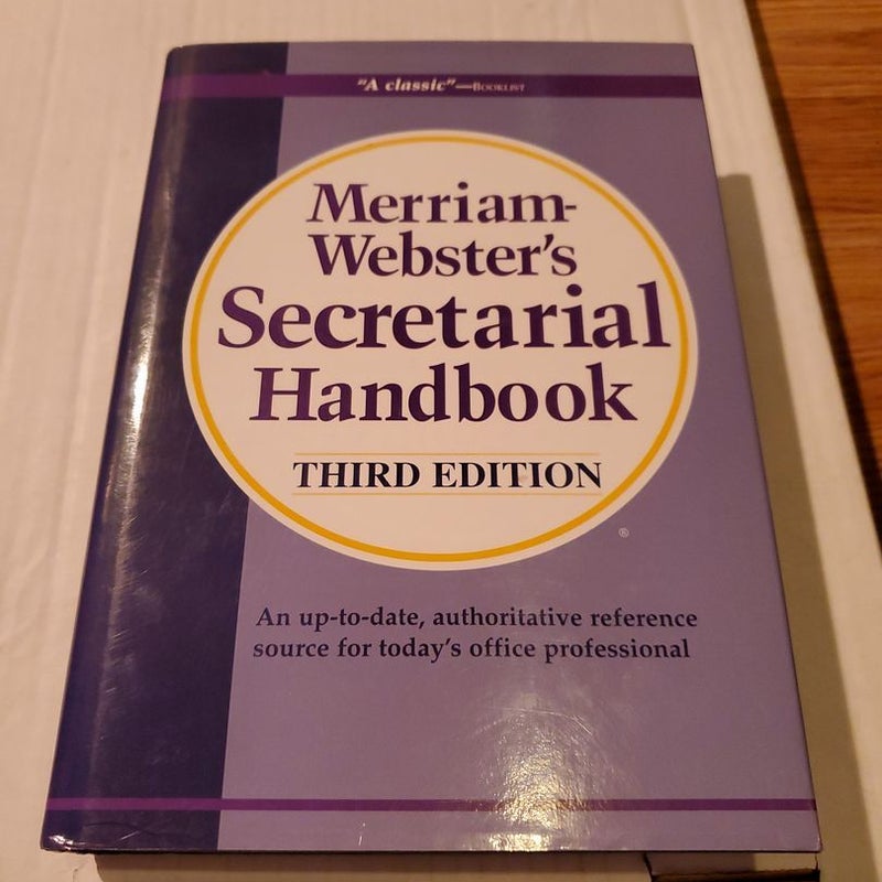 Merriam-Webster's Secretarial Handbook