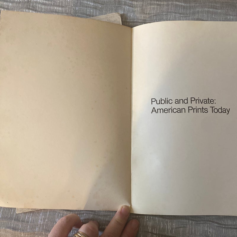 Public and Private American Prints Today