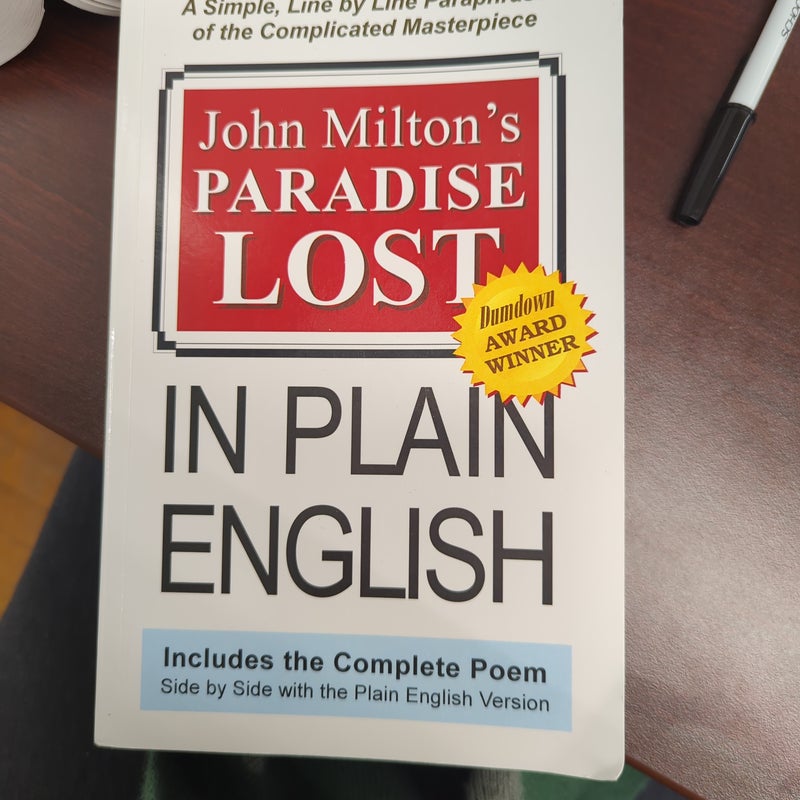 John Milton's Paradise Lost, in Plain English