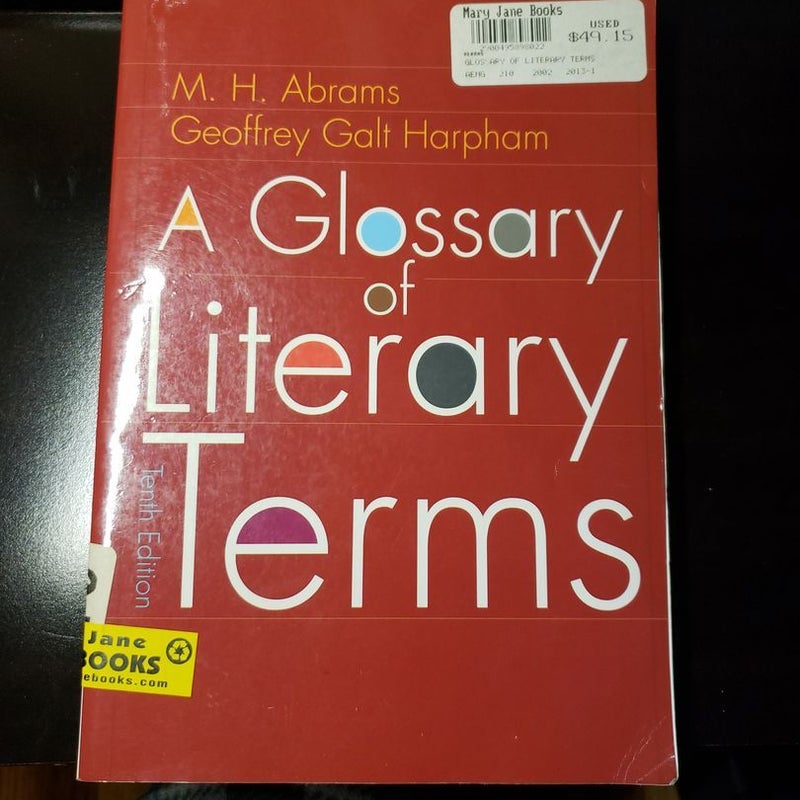 A Glossary of Literary Terms