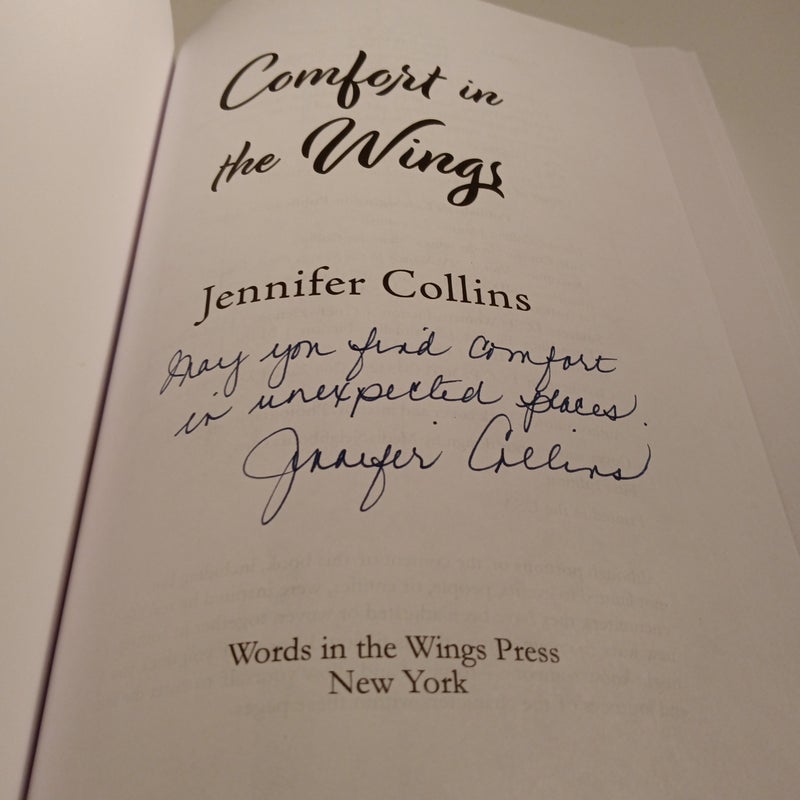 Comfort in the Wings Signed Copy 