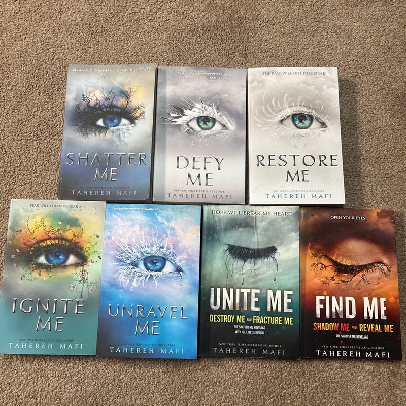 Shatter Me Complete Series by Tahereh Mafi