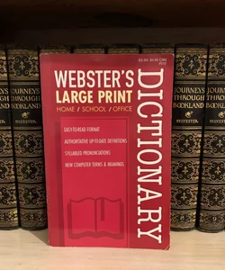 Webster’s Large Print Dictionary 