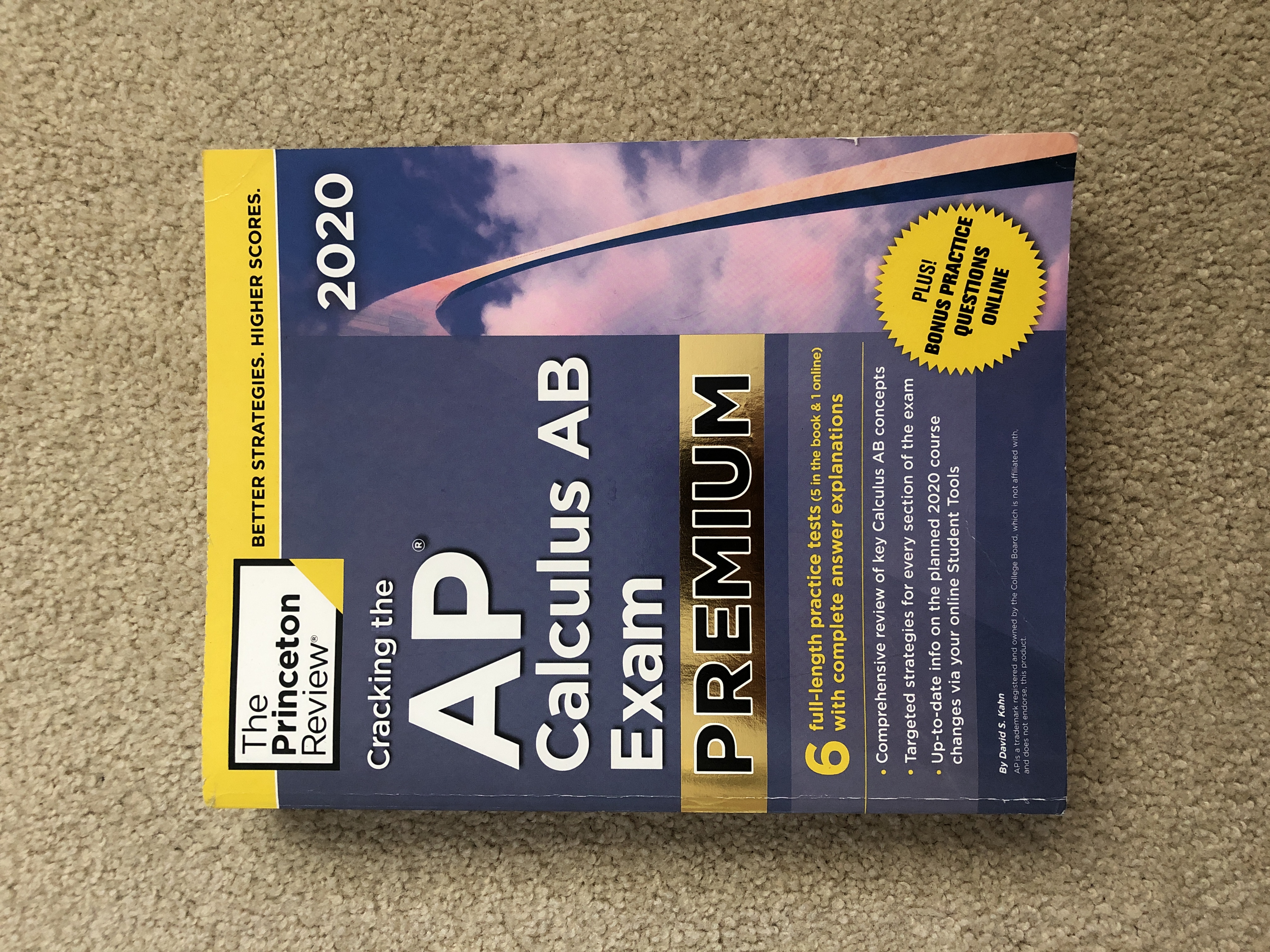 Cracking the AP Calculus AB Exam 2020, Premium Edition by Princeton ...