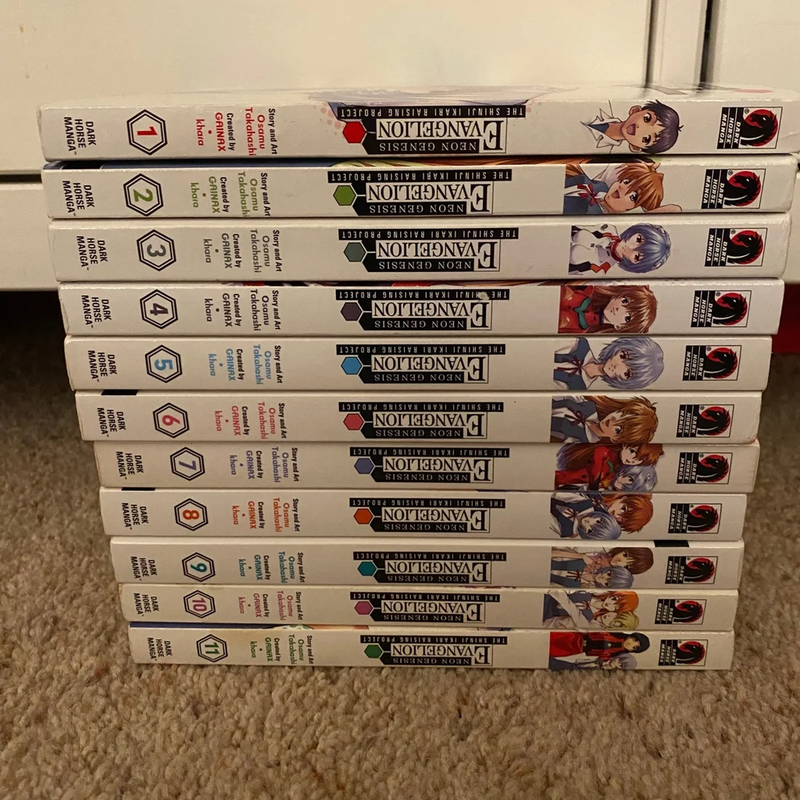Neon Genesis Evangelion Shinji Ikari Raising Project Vol 1-11 Manga by Manga,  Paperback