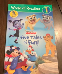World of Reading: Disney Junior: Five Tales of Fun!-Level 1 Reader Bindup  (Large Print / Paperback)
