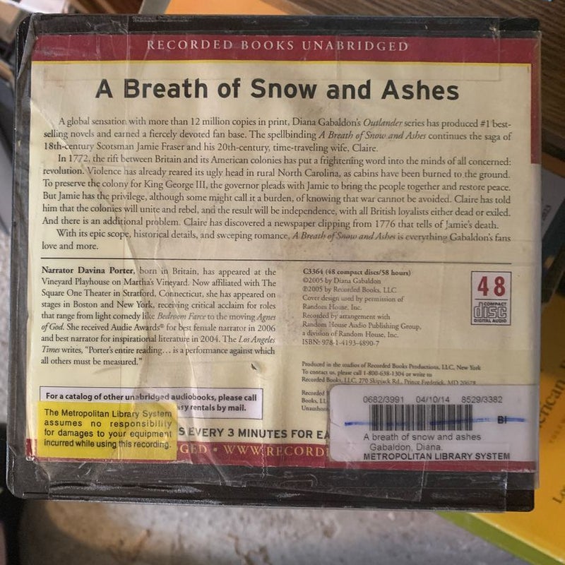 A Breath of Snow and Ashes  Audio Edition