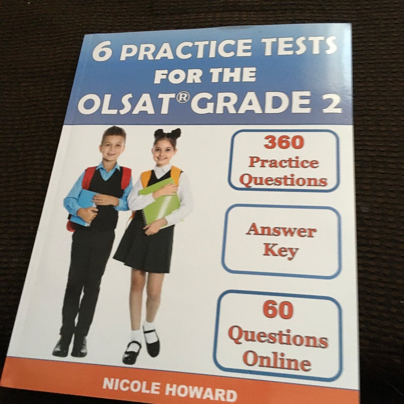 6 Practice Tests for the OLSAT Grade 2