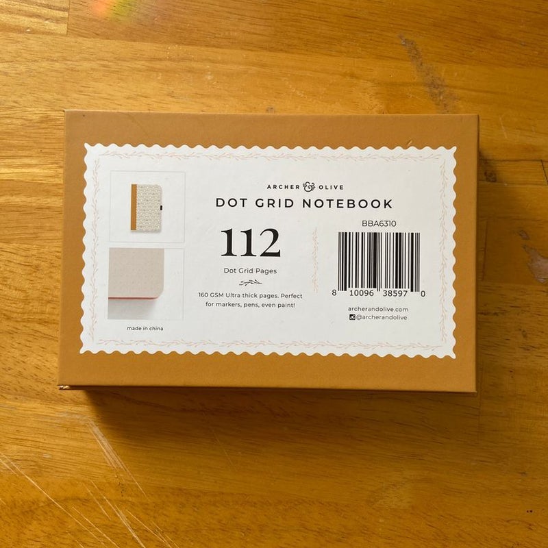 Archer & Olive pocket sized dot grid notebook