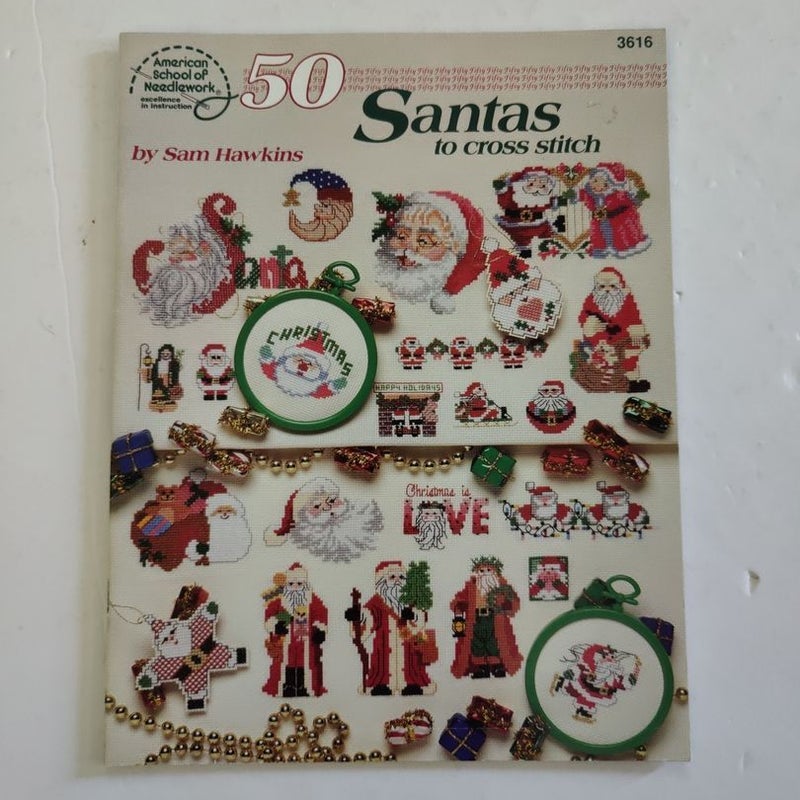 50 Santas to Cross Stitch 