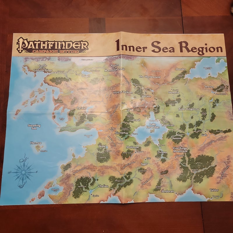 The Inner Sea World Guide Pathfinder Roleplaying Games - With map