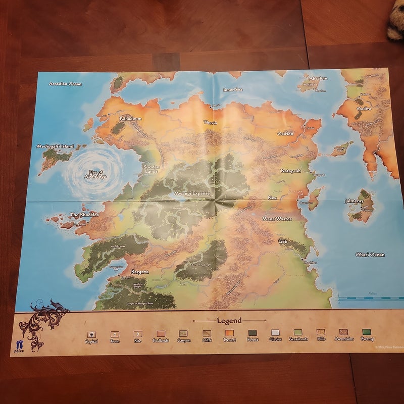 The Inner Sea World Guide Pathfinder Roleplaying Games - With map