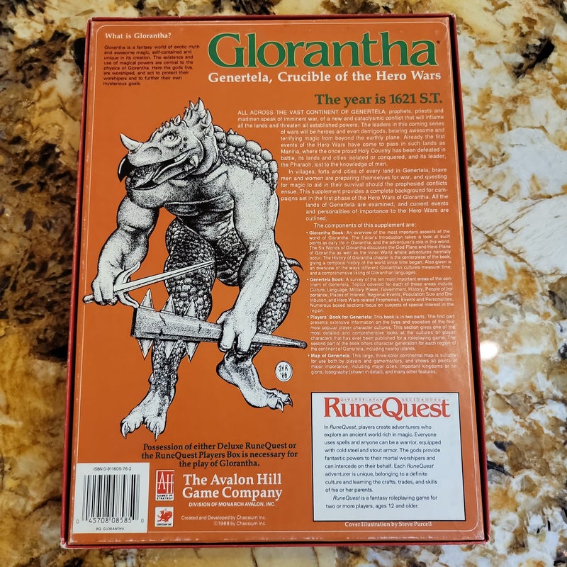 Rune Quest Gods of Glorantha box set