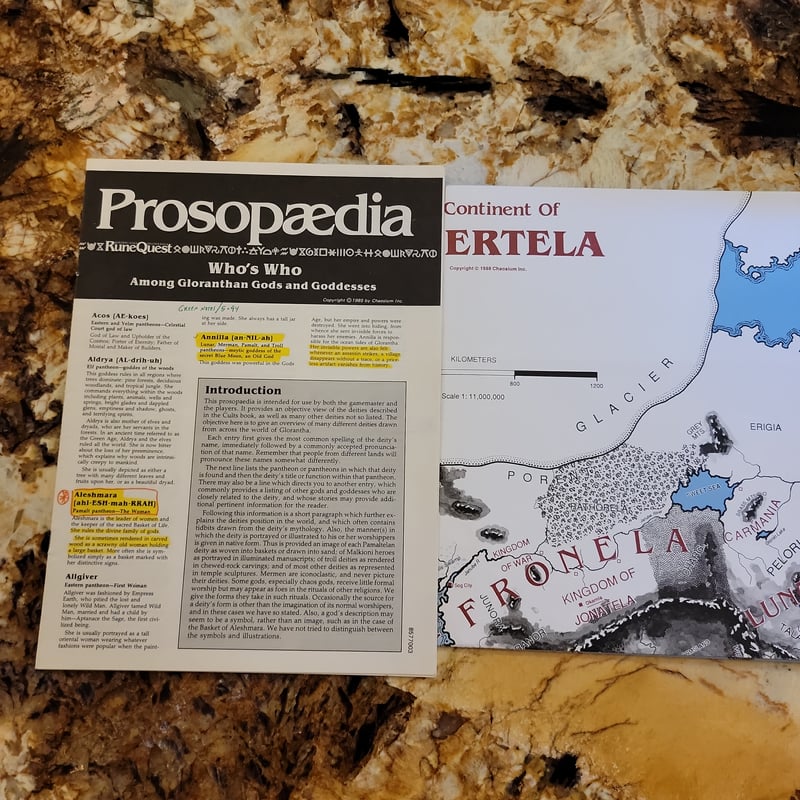 Rune Quest Gods of Glorantha box set by The Avalon Hill, Paperback ...