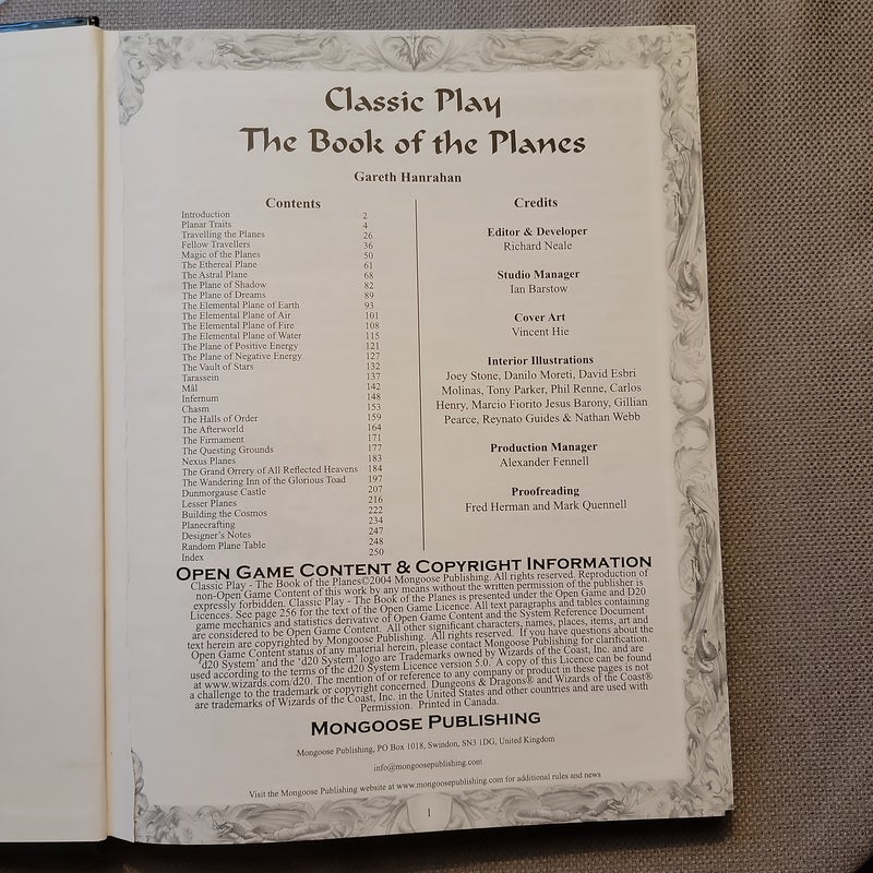 Classic Play Book of the Planes