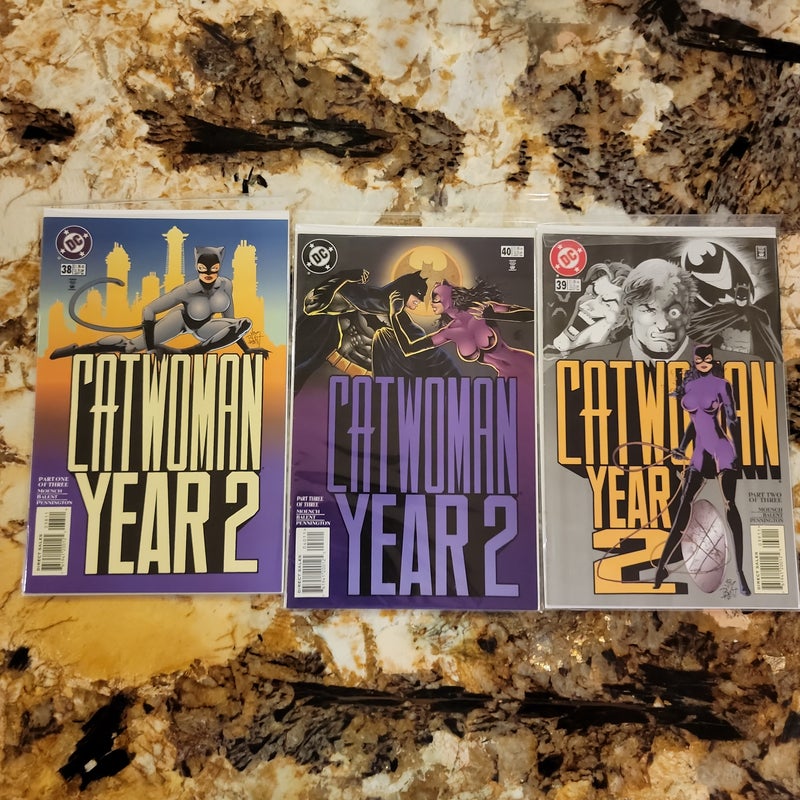 Catwoman Year 2 (set of 3) issue #38, 39, 40
