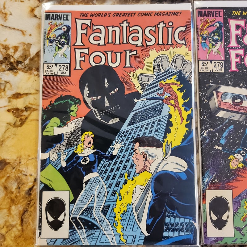 Fantastic Four issue #276, #277, #278, #279
