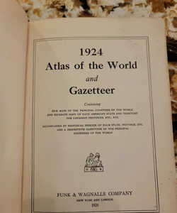 1924 atlas of the world and gazetteer