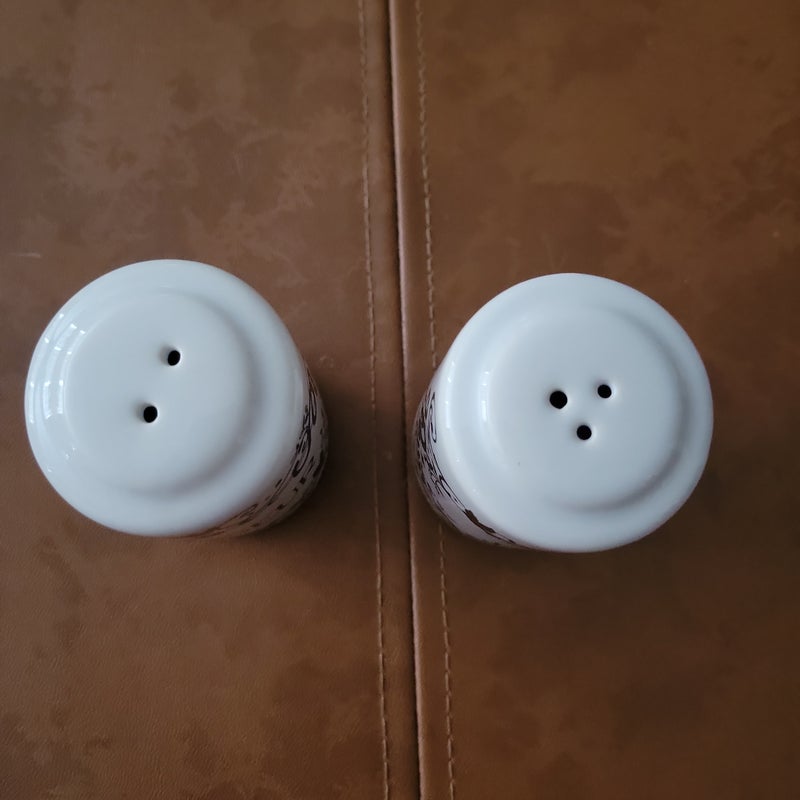 Serpent & Dove salt and pepper shakers