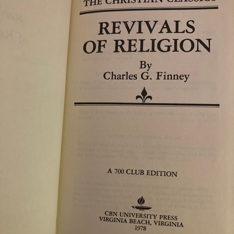 Revivals of Religion 