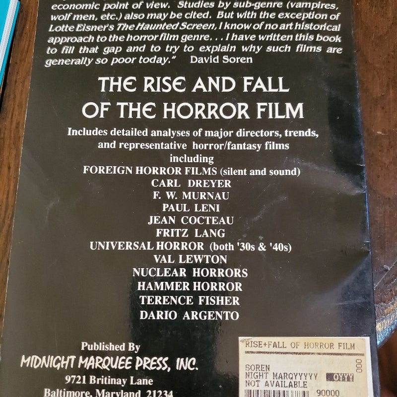 The Rise and Fall of the Horror Film