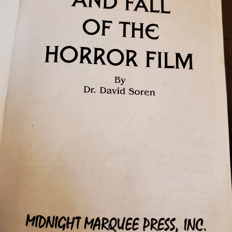 The Rise and Fall of the Horror Film