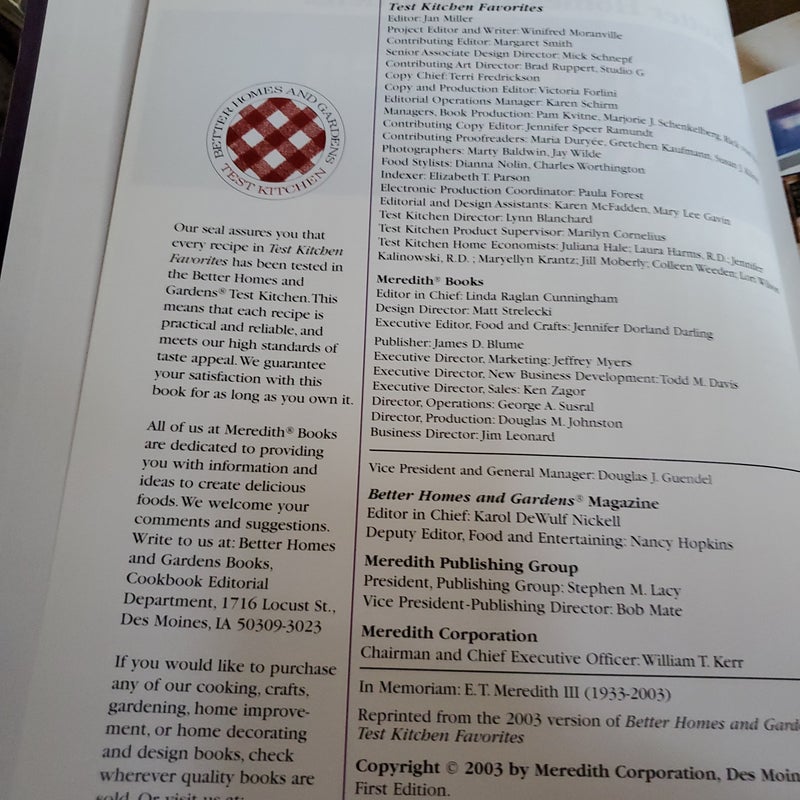 Test Kitchen Favorites