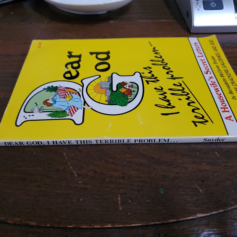 Dear God, I Have This Terrible Problem by Bernadette McCarver Snyder