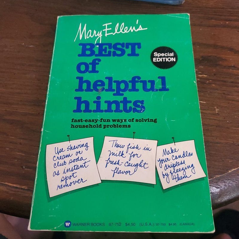 Mary Ellen's Best of helpful hints