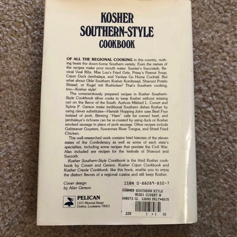 Kosher Southern Style Cookbook By MILDRED
