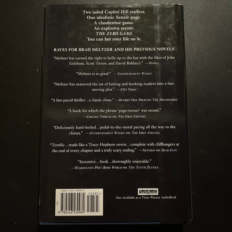 The Zero Game - First Edition