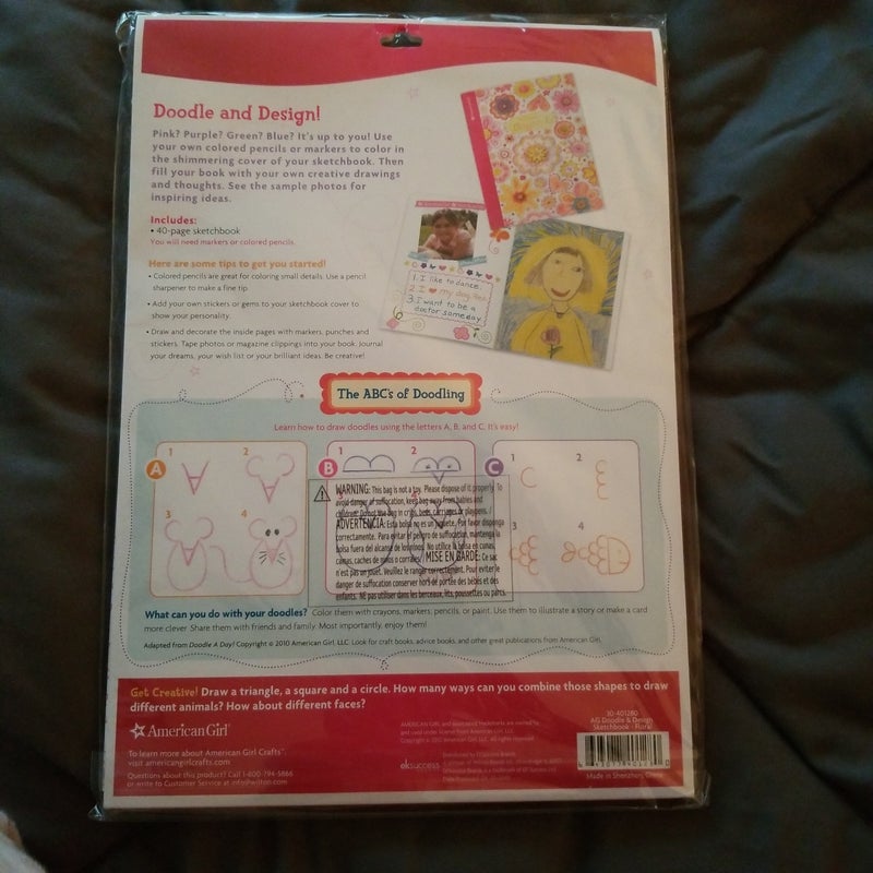 American Girl Craft Doodle and Design Sketchbook 