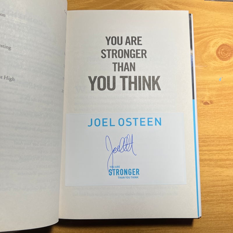 You Are Stronger Than You Think (Signed!)