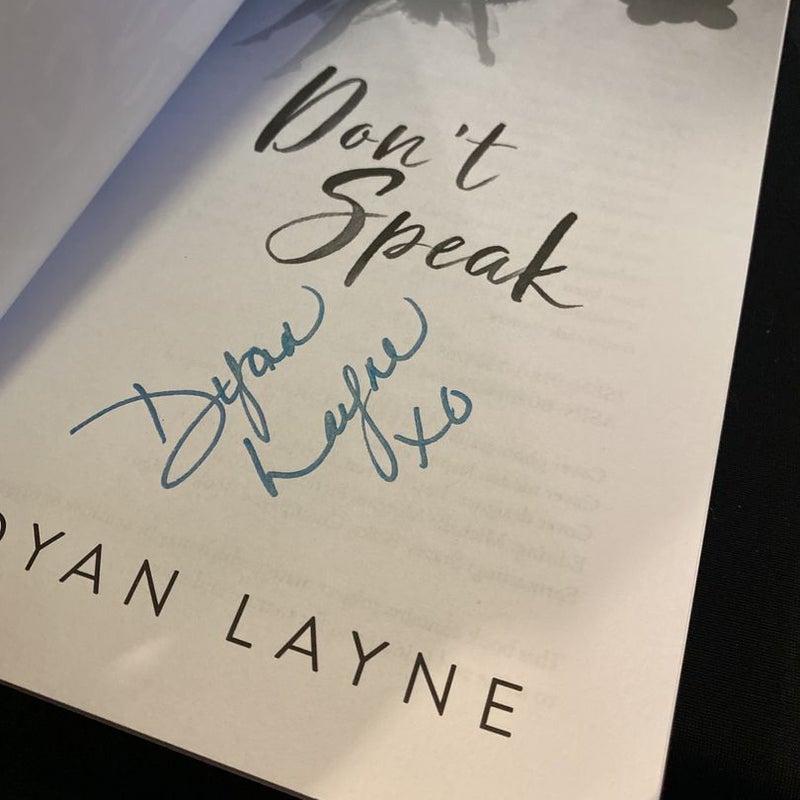 Don't Speak (signed edition) 