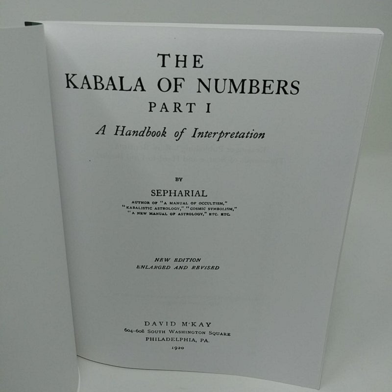 The Kabala of Numbers a Handbook of Interpretation