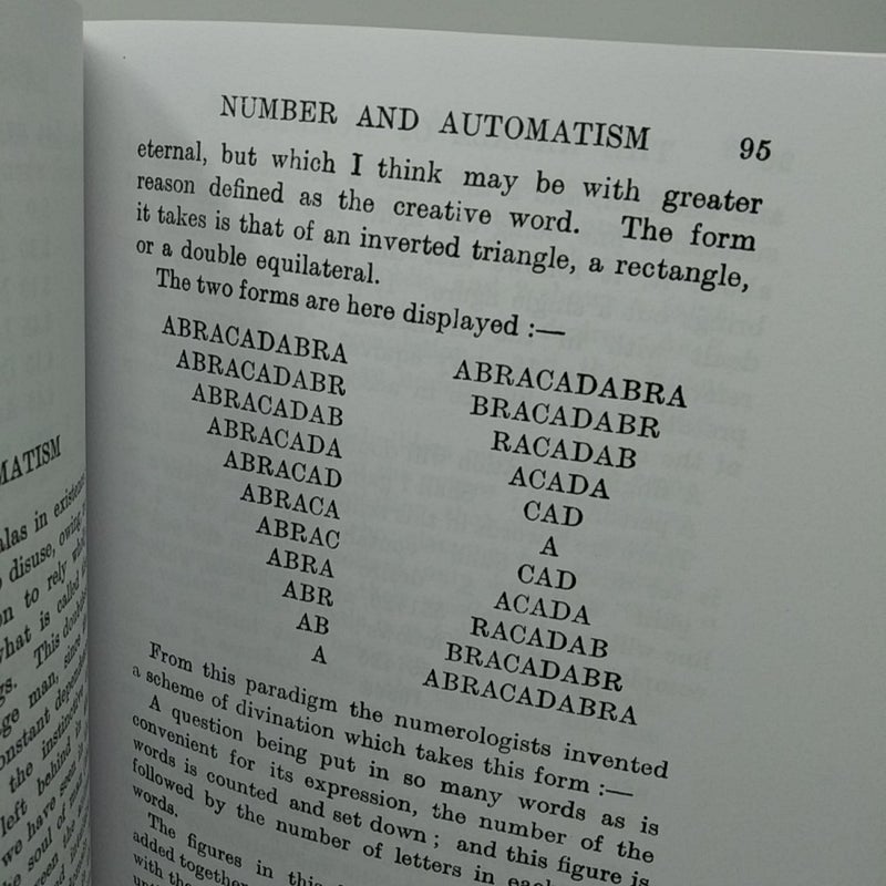 The Kabala of Numbers a Handbook of Interpretation