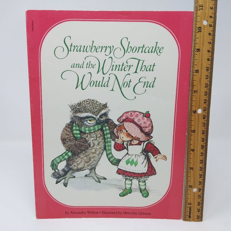 Vintage 1982 Strawberry Shortcake and the Winter That Would Not End paperback book