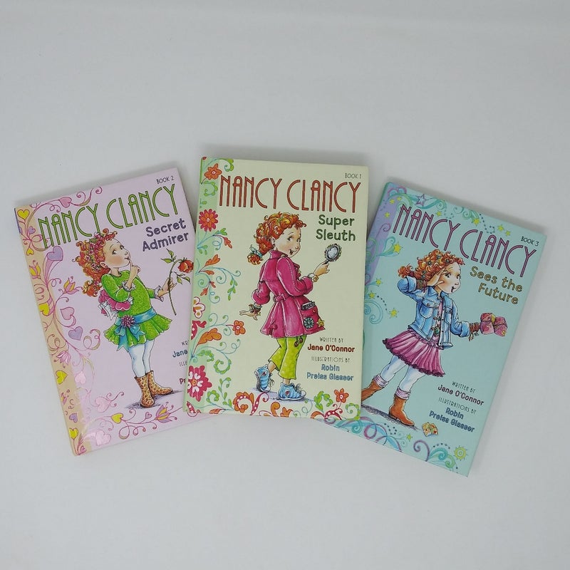 Lot of THREE Nancy Clancy hardcover chapter books 