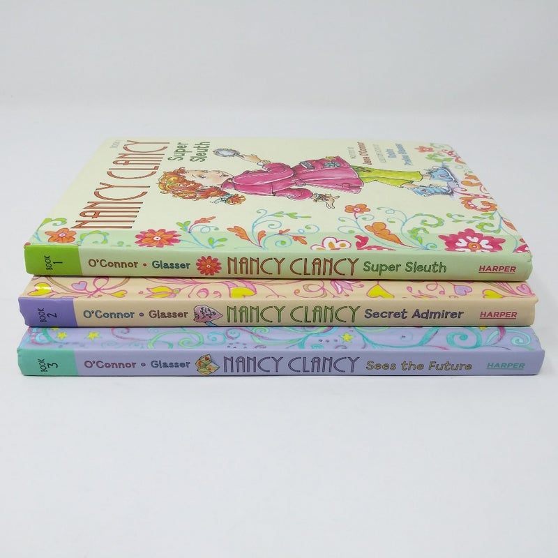 Lot of THREE Nancy Clancy hardcover chapter books 