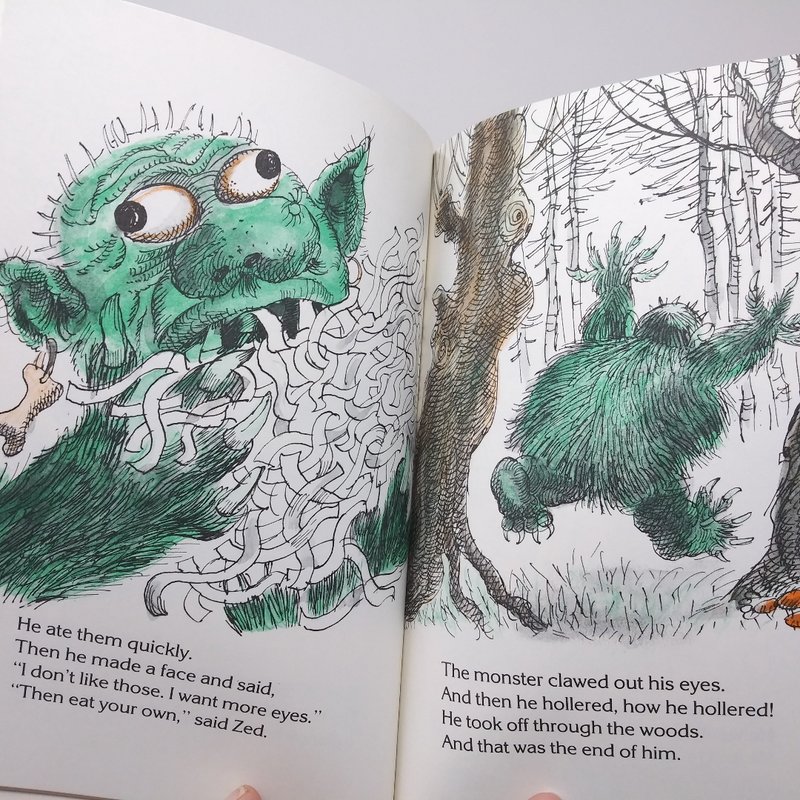 Zed and the Monsters by Peggy Parish & Paul Galdone, Hardcover