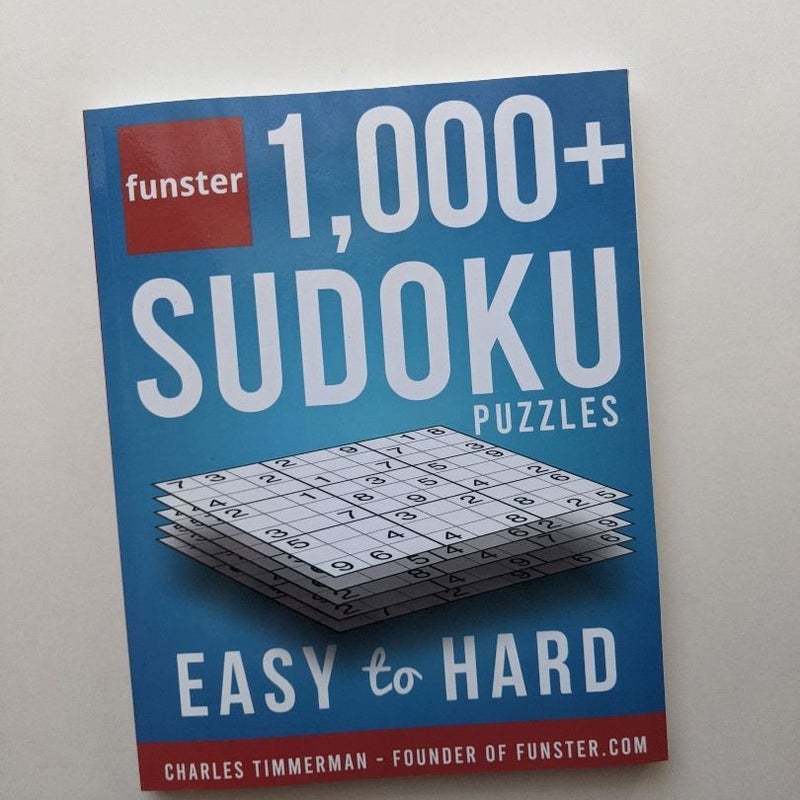 Funster 1,000+ Sudoku Puzzles Easy to Hard