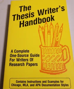 The thesis writer's handbook
