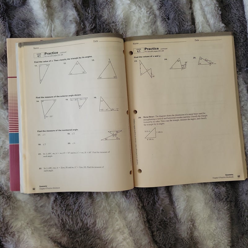 Geometry Workbooks