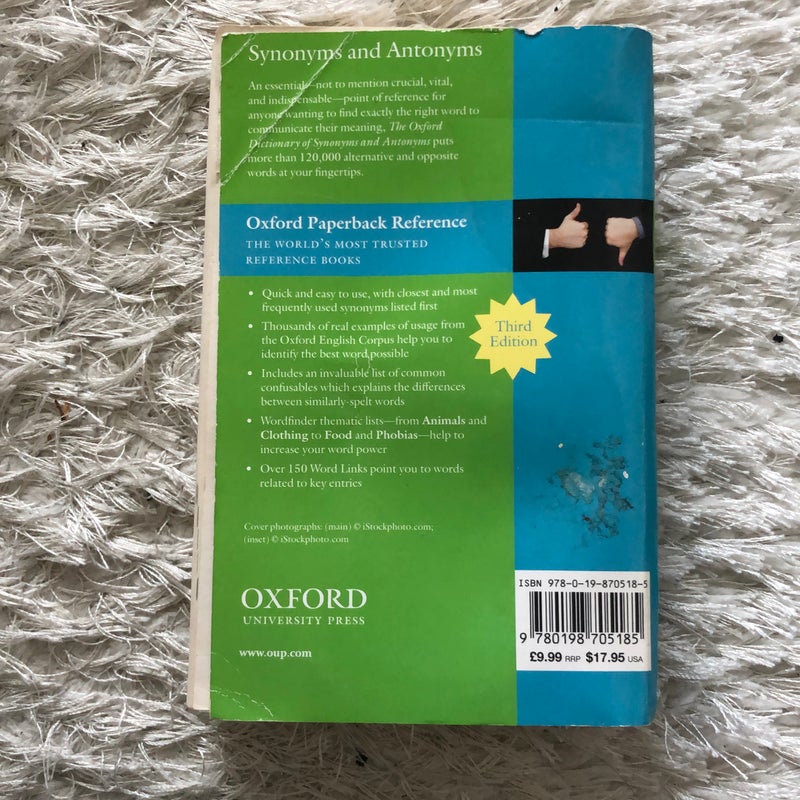 The Oxford Dictionary of Synonyms and Antonyms