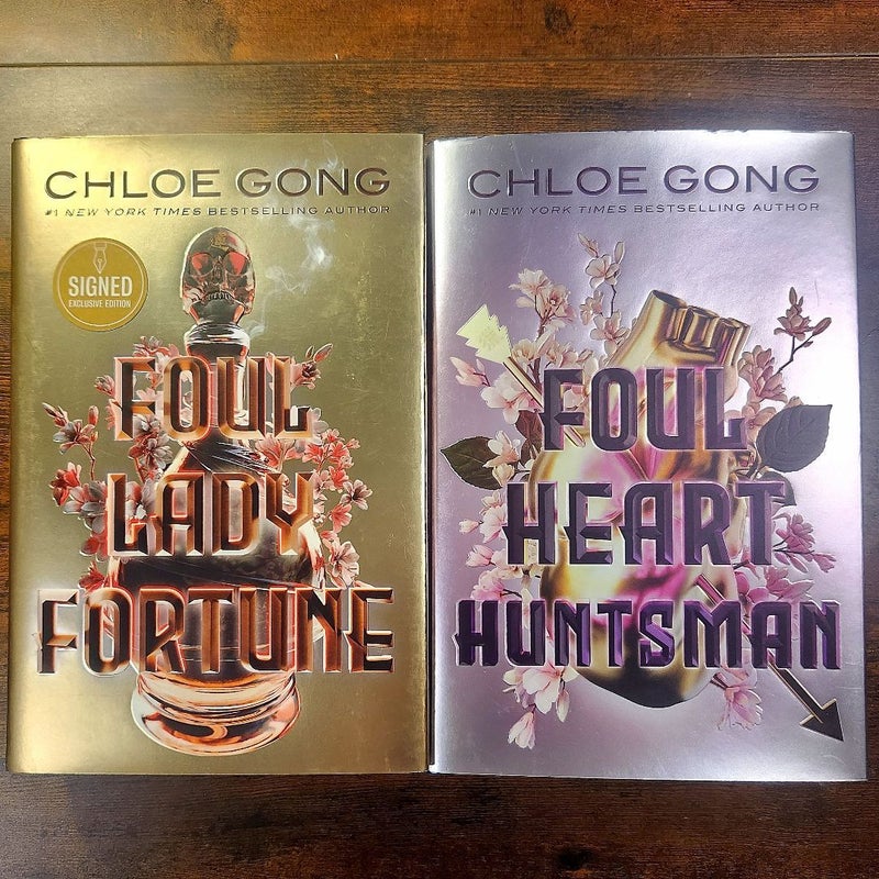 Foul Lady Fortune (B&N Exclusive edition) & Foul Heart Huntsman Set (Signed)