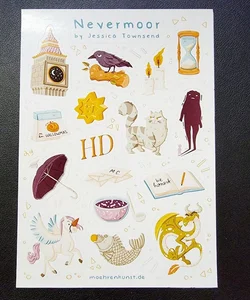 Illumicrate Nevermoor Sticker Sheet