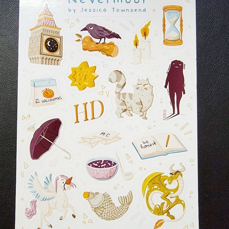 Illumicrate Nevermoor Sticker Sheet