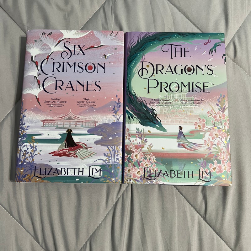 Six Crimson Cranes & The Dragon’s Promise 2024 set by Elizabeth Lim Fairyloot Signed